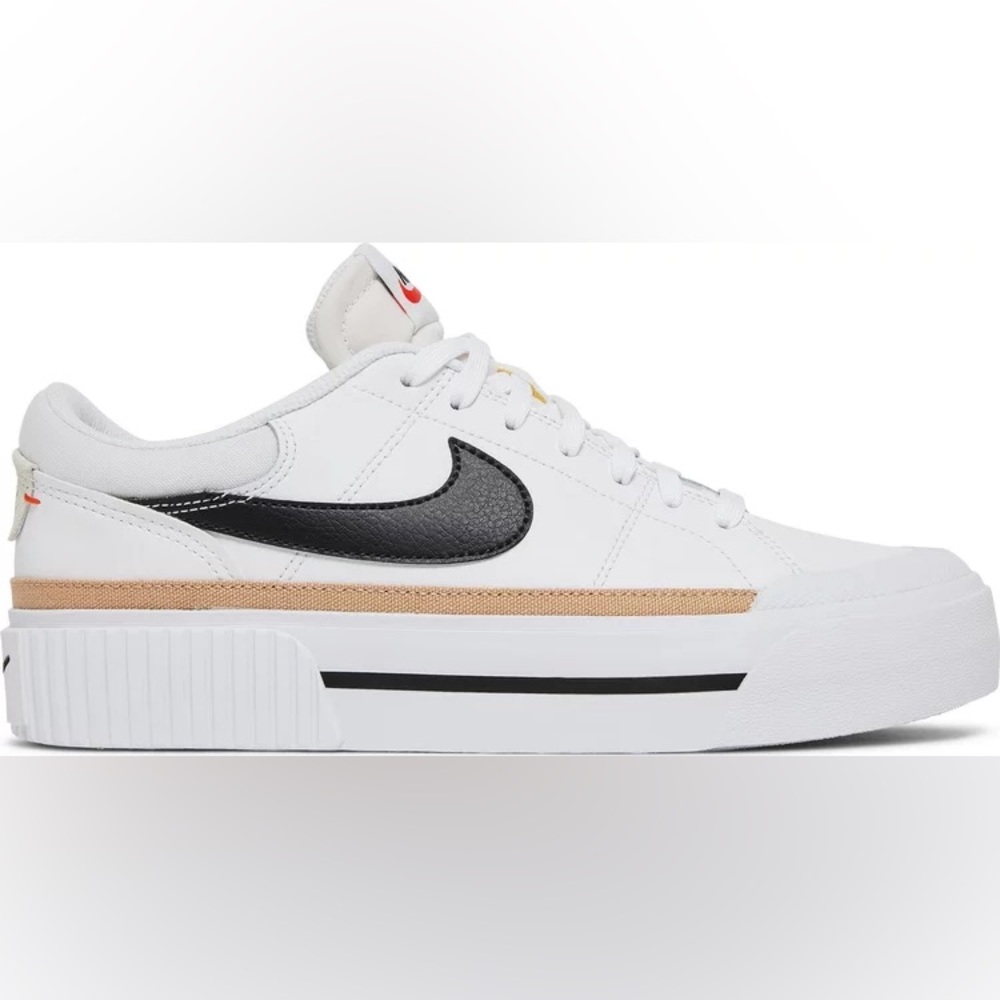 NWT- Nike Court Legacy Lift 'White Hemp' – Size us 8.0 women US 8 W
